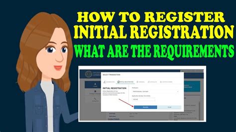 initial registration requirements